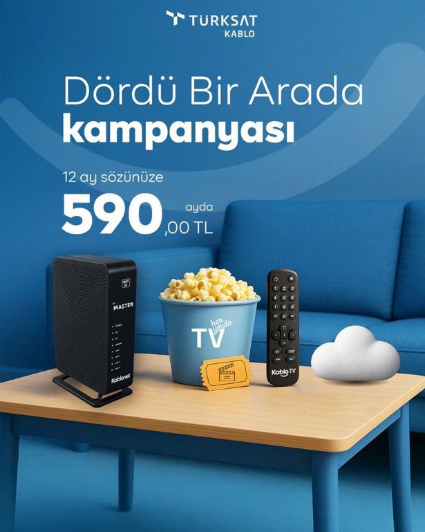 📡 Fiber hızında internet
📺 En sevdiğin diziler, filmler, belgeseller
✔️İstediğin yerde izleyebileceğin içerikler
☁️ Güvenli depolama

Bizde dördü, tek pakette!
Dördü Bir Arada kampanyasında avantajları kaçırma 👉🏼turksatkablo.com.tr

#TürksatHerYerde
#TürksatKablo