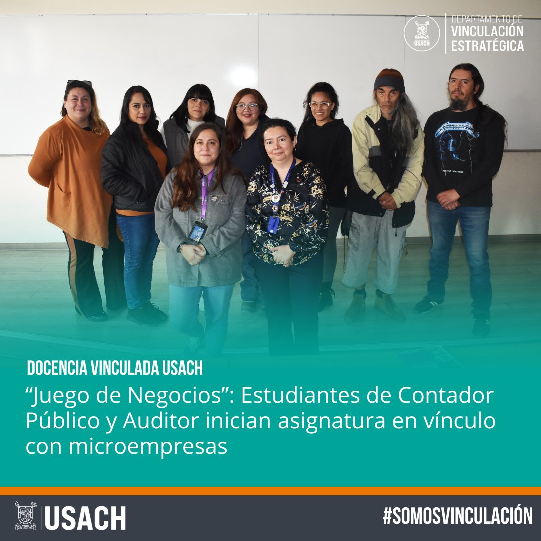 Vinculación con el Medio Usach (@vimeusach) on Twitter photo #NoticiasVIME 🗞 Formación con sentido social ✊
Estudiantes de 5° año de Contador Público y Auditor <a href="/usach/">Universidad de Santiago de Chile</a> trabajarán este semestre asesorando a microempresas de Santiago, Estación Central, Puente Alto, Cerro Navia y Padre Hurtado 🏙️
📲Lee la noticia en vime.usach.cl #NoticiasVIME 🗞 Formación con sentido social ✊
Estudiantes de 5° año de Contador Público y Auditor <a href="/usach/">Universidad de Santiago de Chile</a> trabajarán este semestre asesorando a microempresas de Santiago, Estación Central, Puente Alto, Cerro Navia y Padre Hurtado 🏙️
📲Lee la noticia en vime.usach.cl