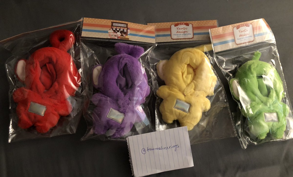 tourmalinerings's tweet photo. wts teletubbies doll clothes - usa based

20 cm - green (x2)
10 cm - green (x2), red, purple, yellow

clothes size fit same sized dolls. $9. dm to buy!

🏷️ dipsy tinky-winky po laa-laa toy outfits https://t.co/deLscuSOCf