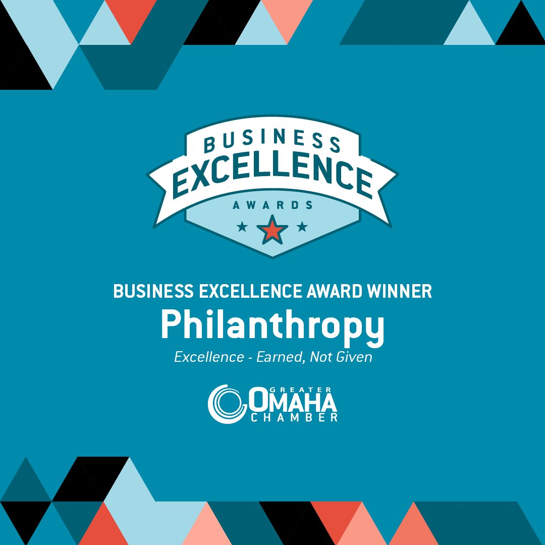 Congrats to the Philanthropy winners of the Business Excellence Awards: <a href="/CentrisFCU/">Centris Federal Credit Union</a>, Fiber First, <a href="/nfmtweets/">NFM</a> &amp; <a href="/turner_talk/">Turner Construction</a>! Your community impact sets the bar for corporate giving. Learn more about their inspiring work: bit.ly/3GKRinm