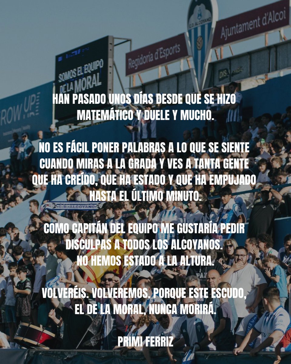 Primiferriz's tweet image. @CD_Alcoyano 💙