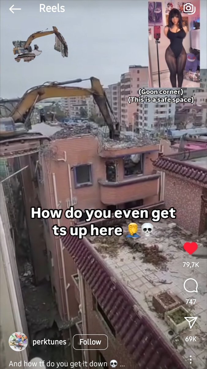 People will tell you that they don't use tiktok because "Instagram is better" and then have goon corner like this