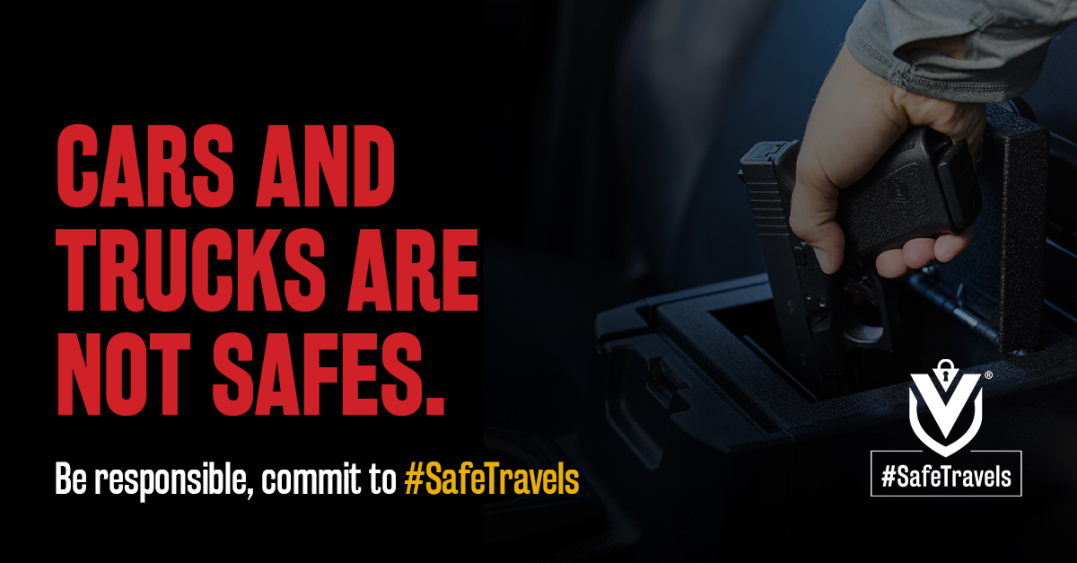 A glove compartment, console, or under the seat is NOT secure storage. Spread this crucial message – share to remind others! #safetravels #GunSafety