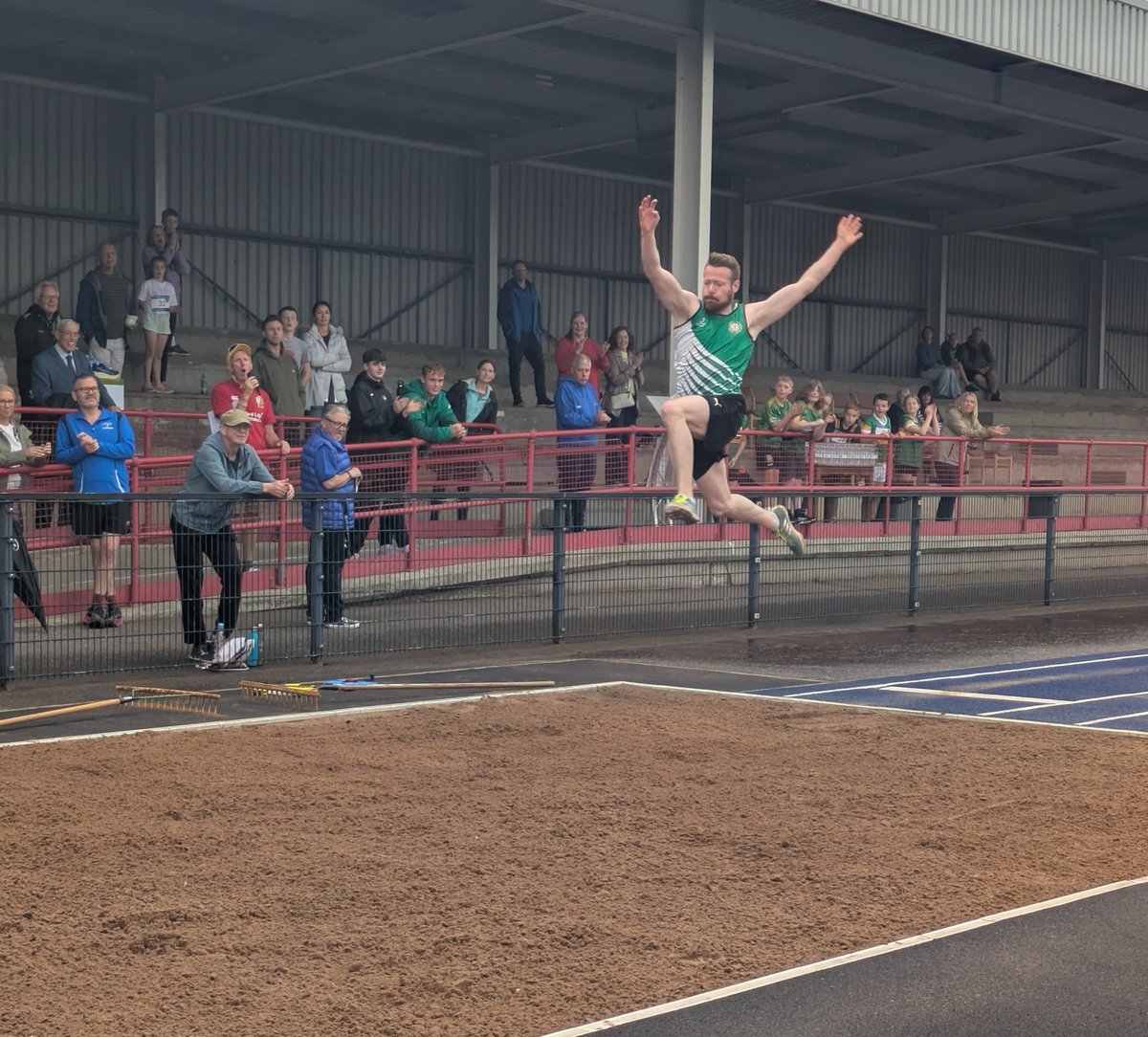 And they're off!

The newly-resurfaced athletics track at the Antrim Forum (Northern Ireland Centenary Stadium) is now officially open, with a full evening of sporting events to featuring local legends of track and field.

Full report and more pictures in the paper next week!