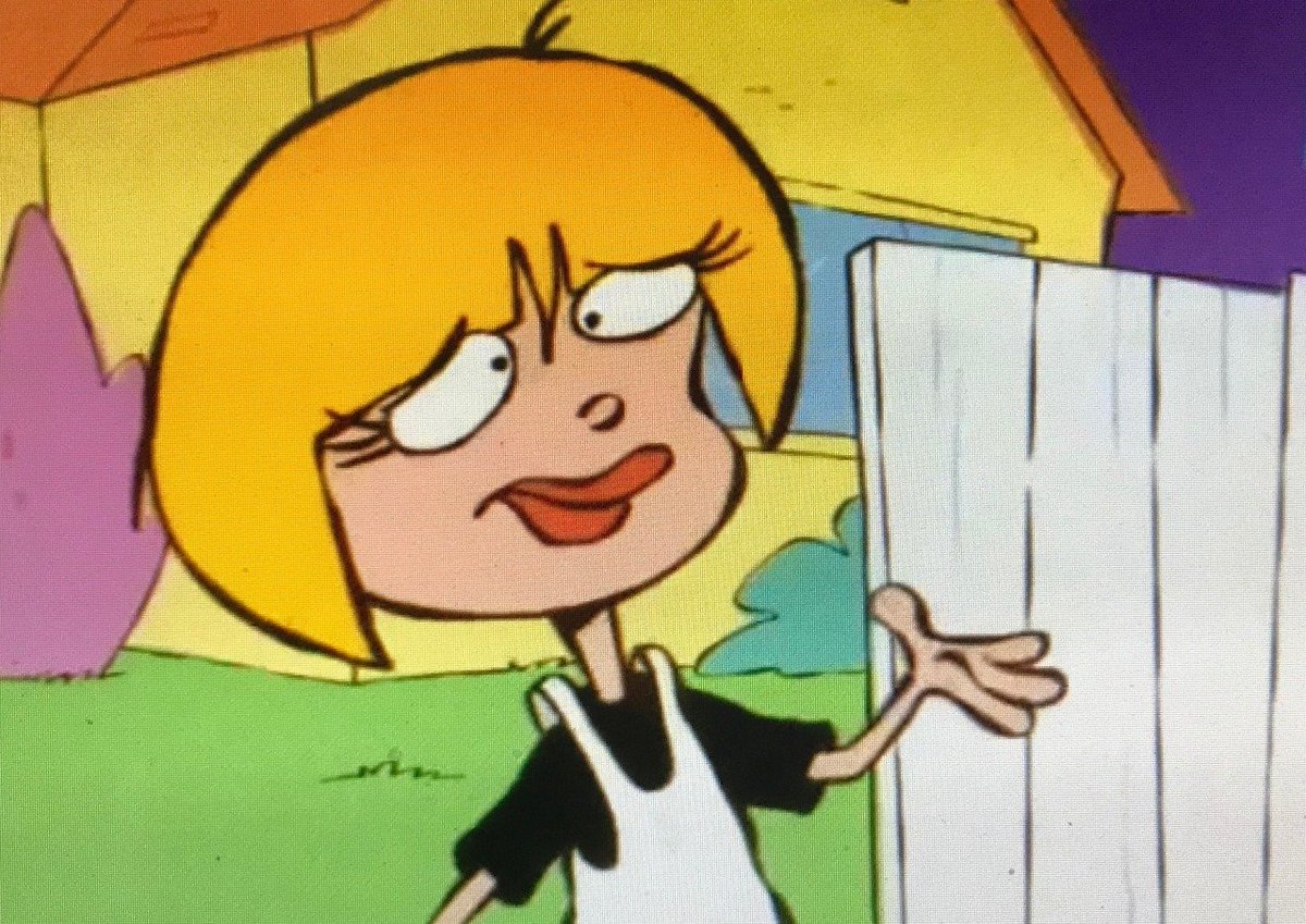 N0ELLEH0LIDAY's tweet photo. “Uhhhh…dude, what’re you doing?”

She looks at him with puzzled expression, staring at the blank sponge.

“Helloooooo?? Earth to cheese-slice?” https://t.co/jpdrRLkx55