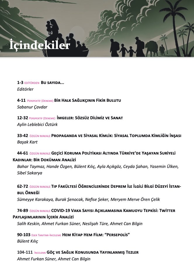 Bültenimizin 11. sayısında içeriğimiz oldukça zengin 🌸 Linke tıklayarak ulaşabilirsiniz: sosabulten.com/index.php/sosa…