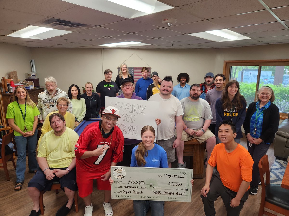 BMSDesignStudio's tweet image. What a way to end the year! Design Studio donated $8,000 to three local organizations: Adapta, Hope Lodge, and Oxbow Park. Our 8th graders worked hard making and selling products to make this possible! #studententrepreneurship #bmsdesignstudio #STEM