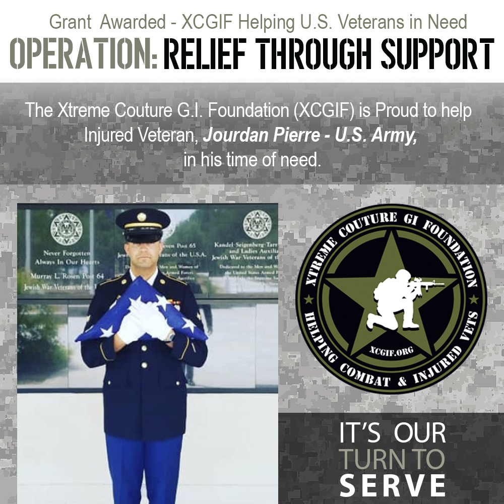 Operation: Relief Through Support 🇺🇸
Because of your generosity, U.S. Army Injured Veteran Jourdan Pierre received critical help when he needed it most.
Thanks to our amazing sponsors, donors, and event participants, we’re continuing our mission to deliver urgent relief grants to