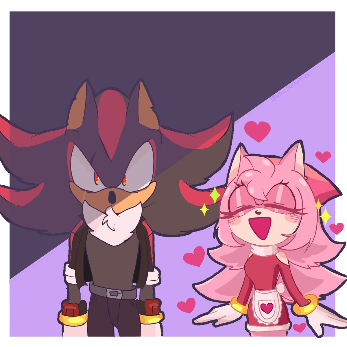 #ShadowTheHedegehog #shadamy #amyrose