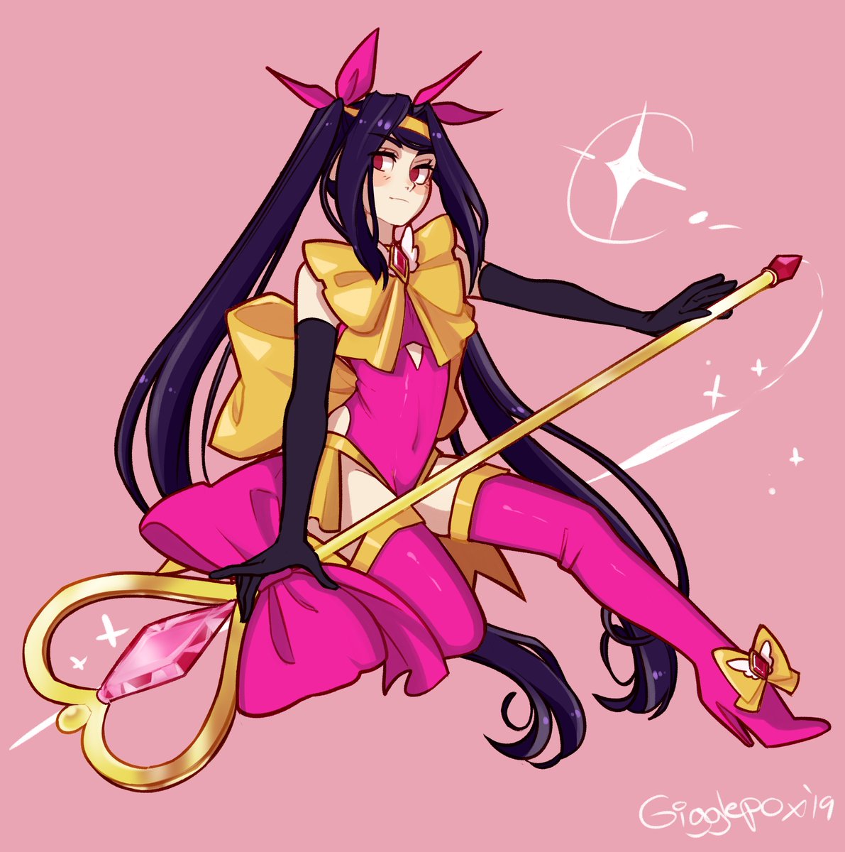 Artist friend will kill me for sharing old work but it's so good and there isn't enough fan art of model warrior julianne #va11halla