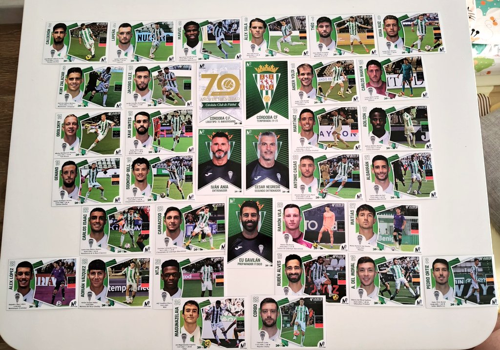 SORTEO FINAL DE TEMPORADA para mis seguidores.

Consigue la colección de 35 cromos del Córdoba CF realizada por mí

Solo tienes que comentar la foto y compartir la publicación

Se dará un número a cada participante y el domingo se realizará el sorteo

Participa también en Insta