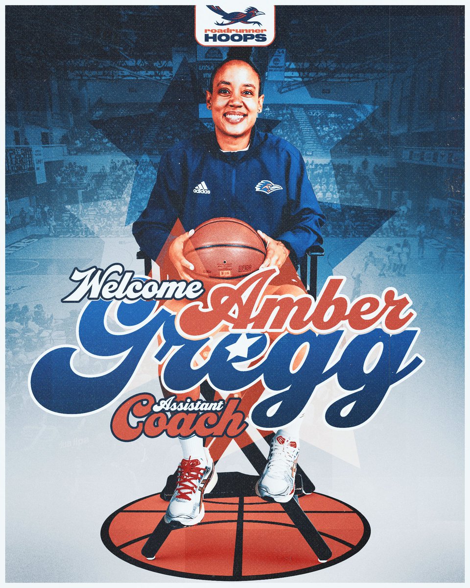 Please join us in welcoming UTSA alum Amber Gregg to the coaching staff! 

📰 utsa.pro/3ZEp83X

#BirdsUp 🤙 | #LetsGo210 | #CashIn 🏀
