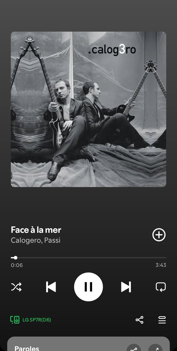 BerthierAce's tweet photo. #NowPlaying
#Calogero
Face à la mer 
...
🔊🔊🔊🔊 https://t.co/XcKR6fwIvl