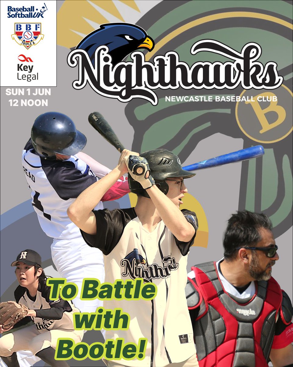 Another away day for the AAA Nighthawks this Sunday as we make the trip to Liverpool to play ball with the Bootle Trojans!

The battle begins at 12PM ⚾️

#FlyTogether #NewcastleSport #Baseball
