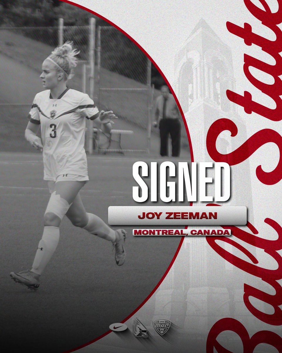 𝓢𝓲𝓰𝓷𝓮𝓭🖊️

A defender from Montreal, Canada, Joy joins the team in advance of the 2025 season!

Welcome to Muncie, Joy!