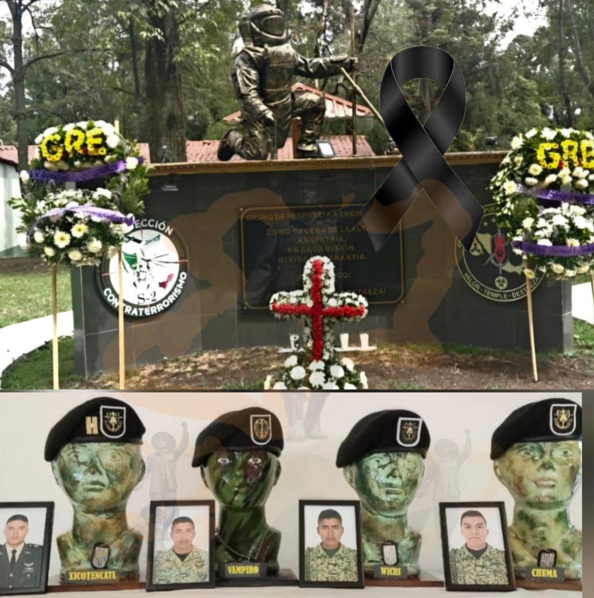 Homenaje luctuoso a nuestros hermanos caídos en #Michoacan #DescansenEnPaz