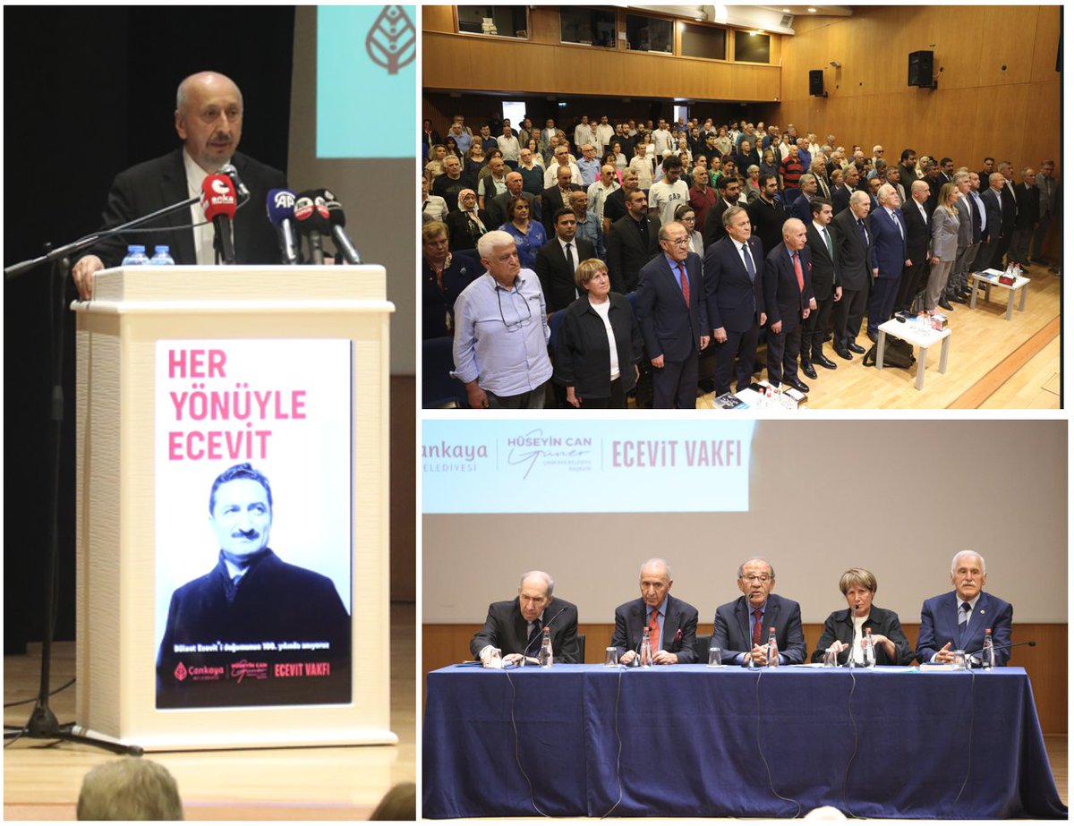 Her Yönüyle Ecevit Paneli, "Bülent Ecevit'in 100. Doğum Günü", Çağdaş Sanatlar Merkezi Ankara, 28 Mayıs 2025