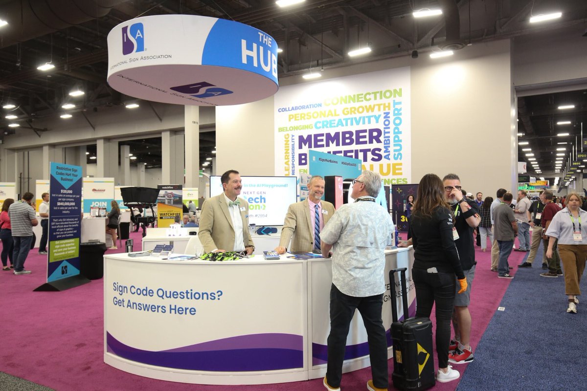 ISA Sign Expo tweet media