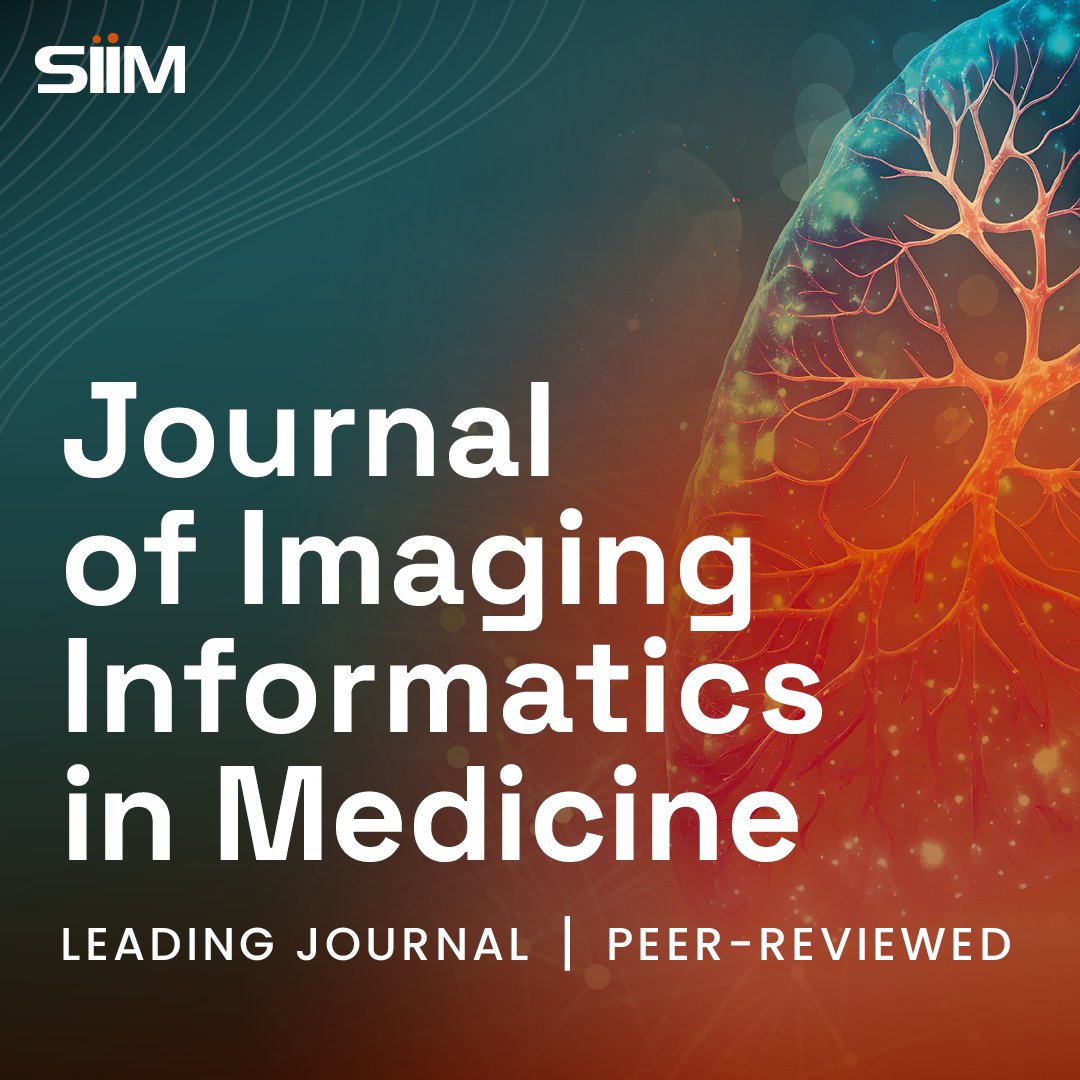 SIIM (@siim_tweets) on Twitter photo 💡Sharpen your knowledge with this featured article from #TheJIIM:
Multi-centric AI Model for Unruptured Intracranial Aneurysm Detection and Volumetric Segmentation in 3D TOF-MRI
vist.ly/3n5ja6u
<a href="/EAKrup/">Elizabeth Krupinski</a> 💡Sharpen your knowledge with this featured article from #TheJIIM:
Multi-centric AI Model for Unruptured Intracranial Aneurysm Detection and Volumetric Segmentation in 3D TOF-MRI
vist.ly/3n5ja6u
<a href="/EAKrup/">Elizabeth Krupinski</a>