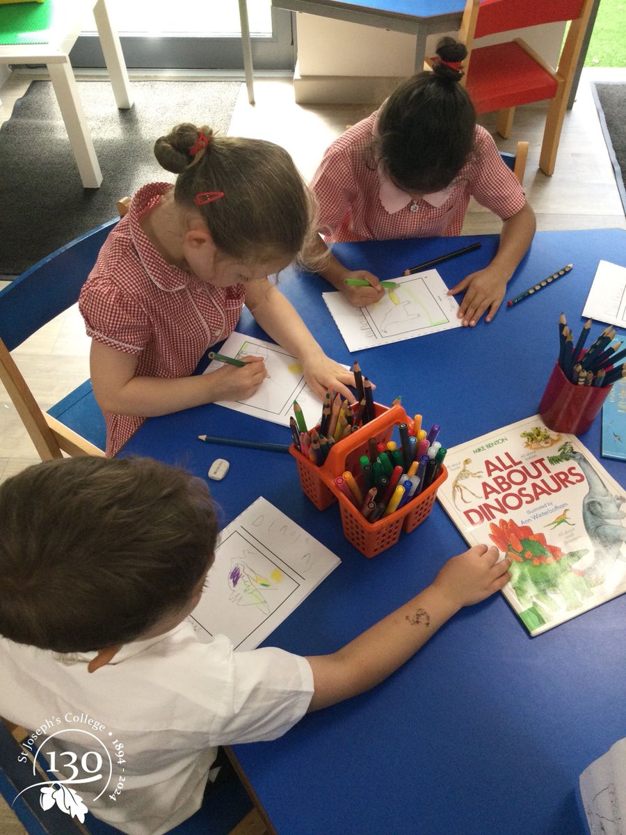 Reception class enjoyed making their own dinosaur fact files last week. They've been learning interesting facts and sharing their favourite dinosaurs—such a great way to support early writing and research skills. 

#SJCRConfidence #DinosaurWeek #ReceptionClass #EarlyYears