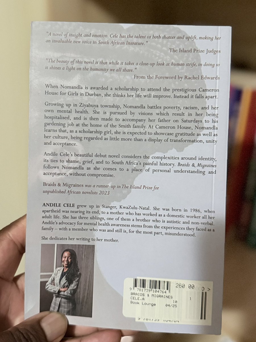 Dimakatso David Mokwena (@selfierunnerza) on Twitter photo Look what I found in the post! My friend, former classmate <a href="/unisa/">Unisa</a> Theory of Literature class & <a href="/TUTalumni/">Alumni@TUT</a> Journalism, former colleague & writing partner <a href="/andileceleh/">Andile Cele</a>’s released her debut novel #BraidsAndMigraines. I can’t wait to binge read! It’s going to be a great journey 📖 ❤️ Look what I found in the post! My friend, former classmate <a href="/unisa/">Unisa</a> Theory of Literature class & <a href="/TUTalumni/">Alumni@TUT</a> Journalism, former colleague & writing partner <a href="/andileceleh/">Andile Cele</a>’s released her debut novel #BraidsAndMigraines. I can’t wait to binge read! It’s going to be a great journey 📖 ❤️