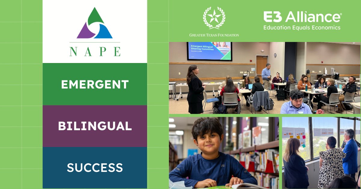 📢There's still time to register for <a href="/NAPEquity/">NAPE</a> Leading for Emergent Bilingual Success Workshop
🗓️June 3 &amp; 4, 2025
🕘9 am to 3 pm
📍ACC Highland Business Center - Board Room 201
🆓PD for teachers + stipend! 
POC: Heather, hsalaz@e3alliance.org. 

Register: ow.ly/B27C50VIo9k