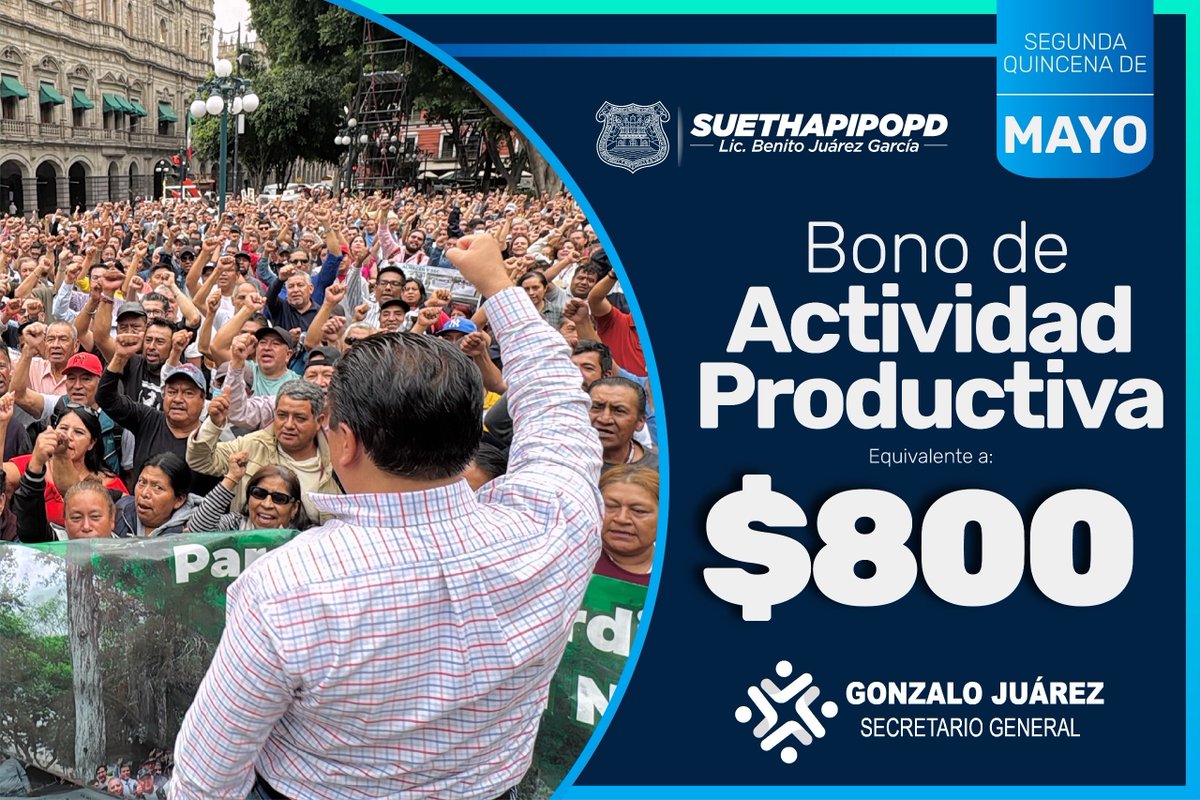 Que cada logro sea en beneficio de las familias sindicalizadas.  
¡Gracias por su siempre respaldo!