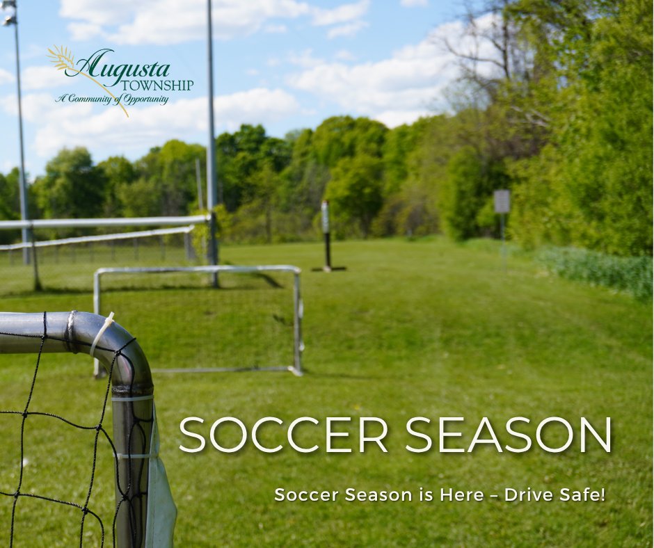 Soccer Season is Here ⚽ Just a reminder: with more kids and families at local fields, please slow down and drive safely. Thank you!