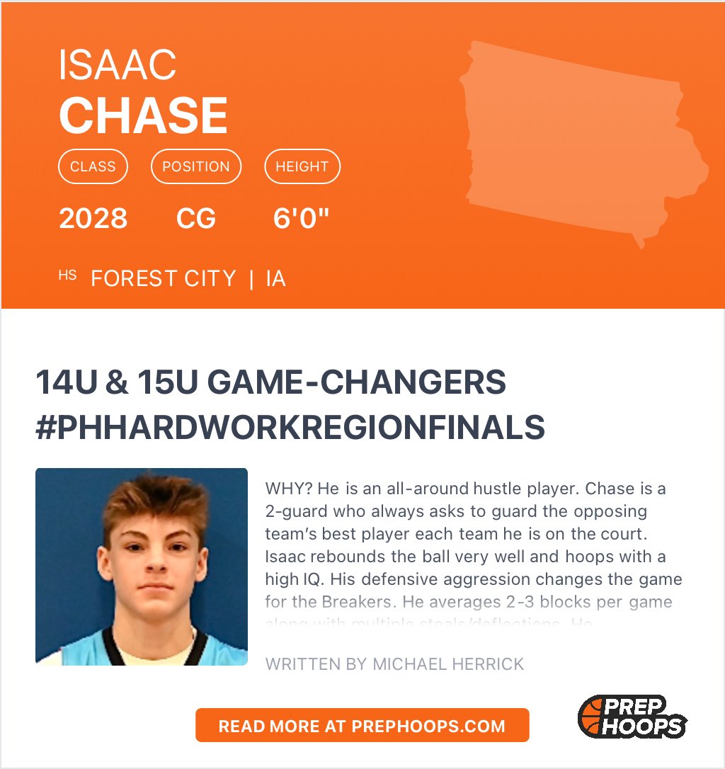 Isaac Chase (@isaacchase2028) on Twitter photo Appreciate the shoutout <a href="/PHCircuit/">Prep Hoops Circuit 🏀</a> 🙏 Just trying to keep getting better every game.
<a href="/CoachBHoke/">Brandon Hoke</a> <a href="/ForestCityBBall/">ForestCityBasketball</a>
#Grateful #GameChanger #PHHardWorkRegionFinals Appreciate the shoutout <a href="/PHCircuit/">Prep Hoops Circuit 🏀</a> 🙏 Just trying to keep getting better every game.
<a href="/CoachBHoke/">Brandon Hoke</a> <a href="/ForestCityBBall/">ForestCityBasketball</a>
#Grateful #GameChanger #PHHardWorkRegionFinals