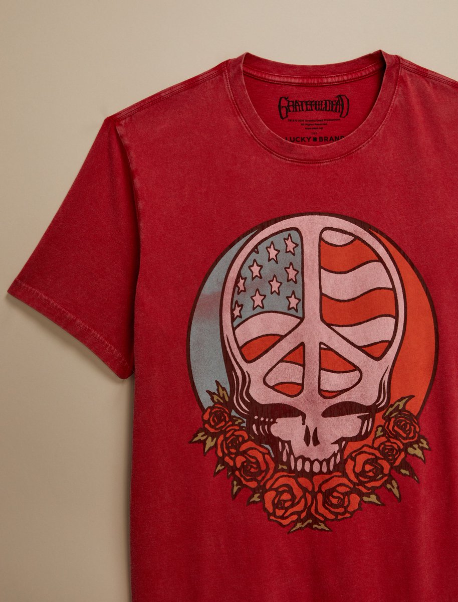 This one’s for all the Dead Heads. Shop the new limited edition Grateful Dead x Lucky Brand collab online now.