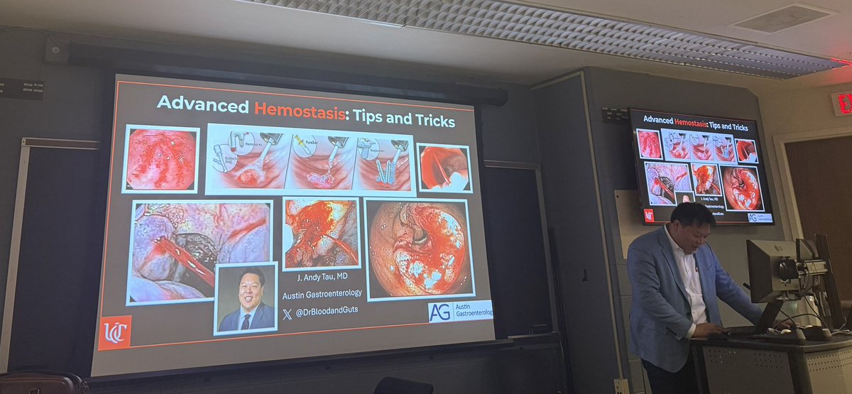 University of Cincinnati GI and Hep (@ucmcgihep) on Twitter photo Pleasure having Dr. Tau in person talking shop all things endoscopy, GI bleeding and career pathway for fellows! Highly recommend!
Thank you <a href="/DrBloodandGuts/">Andy Tau, MD</a>! Pleasure having Dr. Tau in person talking shop all things endoscopy, GI bleeding and career pathway for fellows! Highly recommend!
Thank you <a href="/DrBloodandGuts/">Andy Tau, MD</a>!