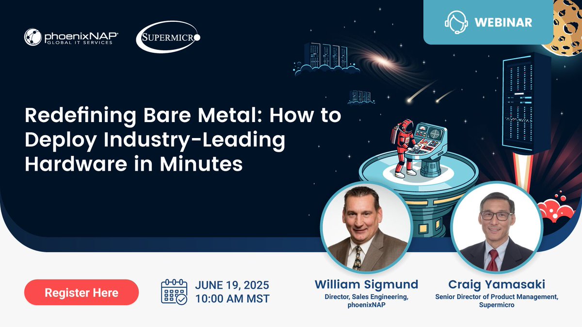 🚀 Cut cloud costs &amp; deploy high-performance servers in minutes. Join our FREE webinar + enter to win a $100 Amazon gift card! 👉 bit.ly/yourlink #supermicro #cloudcomputing #itinfrastructure #phoenixnap