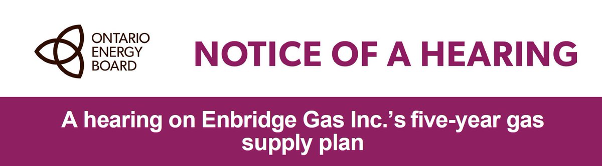 The Ontario Energy Board (OEB) is holding a hearing to review Enbridge Gas Inc.’s five-year gas supply plan. Learn more. Have your say. 
enbridgegas.com/-/media/Extran…
