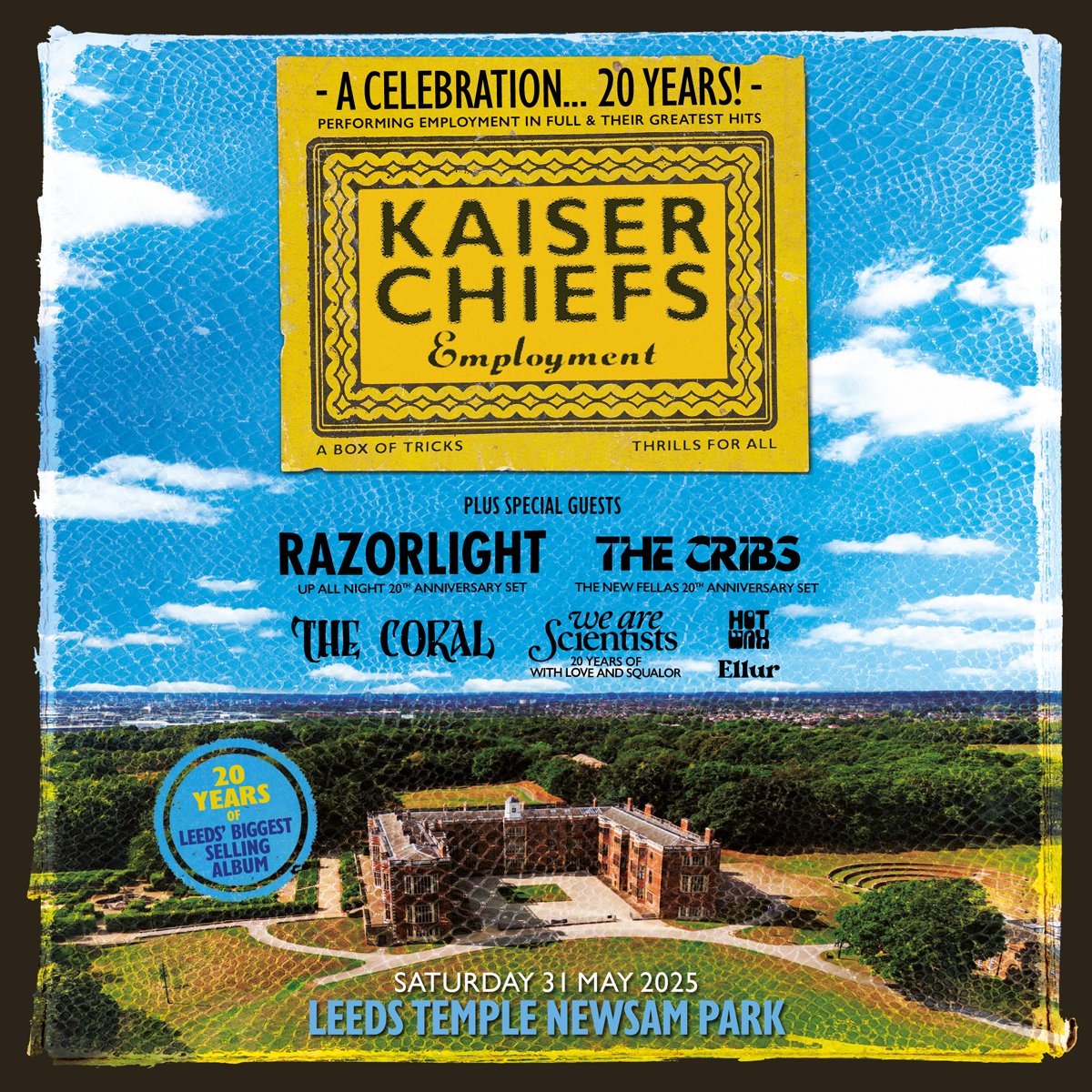 Futuresound (@futuresoundshow) on Twitter photo Blues skies and sun this Saturday 🙌 Time to start getting prepared for <a href="/KaiserChiefs/">Kaiser Chiefs</a> at Temple Newsam! All important info can be found below 👇 Blues skies and sun this Saturday 🙌 Time to start getting prepared for <a href="/KaiserChiefs/">Kaiser Chiefs</a> at Temple Newsam! All important info can be found below 👇