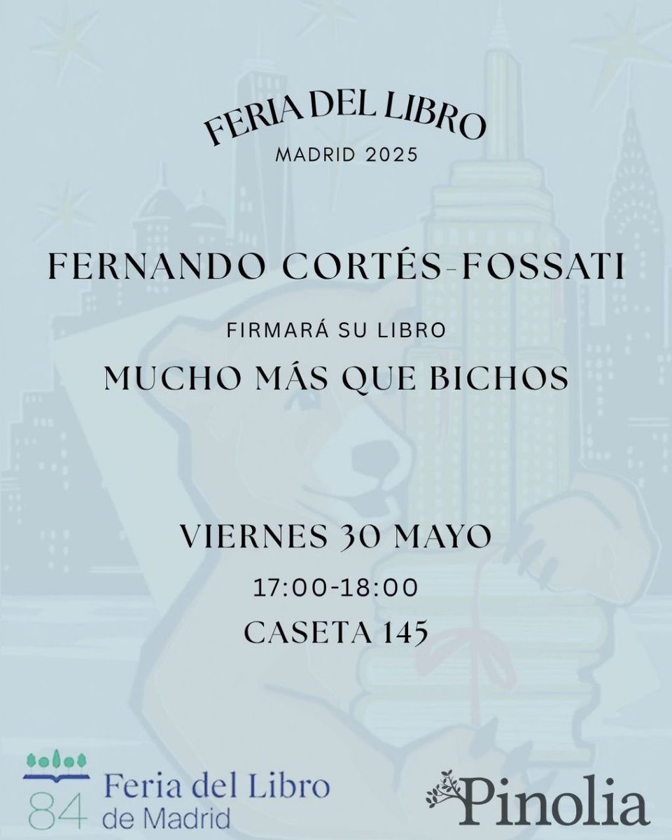 Fer Cortés-Fossati (@fercfossati) on Twitter photo MAÑANA en el estreno de la #FLMadrid25 <a href="/FLMadrid/">Feria del Libro de Madrid</a> en el <a href="/_ElRetiro/">El Parque del Retiro</a> de 17 a 18 OS ESPERO MAÑANA en el estreno de la #FLMadrid25 <a href="/FLMadrid/">Feria del Libro de Madrid</a> en el <a href="/_ElRetiro/">El Parque del Retiro</a> de 17 a 18 OS ESPERO
