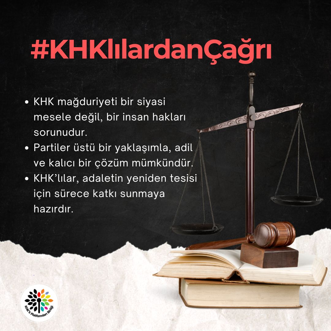Kayseri KHK'lılar Platformu (@kayseri_khk) on Twitter photo KHK mağduriyeti bir siyasi mesele değil, bir insan hakları sorunudur.
Partiler üstü bir yaklaşımla, adil ve kalıcı bir çözüm mümkündür.
KHK’lılar, adaletin yeniden tesisi için sürece katkı sunmaya hazırdır.
#KHKlılardanÇağrı
<a href="/TBMMGenelKurulu/">TBMM Genel Kurulu</a> <a href="/devapartisi/">DEVA Partisi</a> <a href="/HurDavaPartisi/">HÜDA PAR</a> KHK mağduriyeti bir siyasi mesele değil, bir insan hakları sorunudur.
Partiler üstü bir yaklaşımla, adil ve kalıcı bir çözüm mümkündür.
KHK’lılar, adaletin yeniden tesisi için sürece katkı sunmaya hazırdır.
#KHKlılardanÇağrı
<a href="/TBMMGenelKurulu/">TBMM Genel Kurulu</a> <a href="/devapartisi/">DEVA Partisi</a> <a href="/HurDavaPartisi/">HÜDA PAR</a>