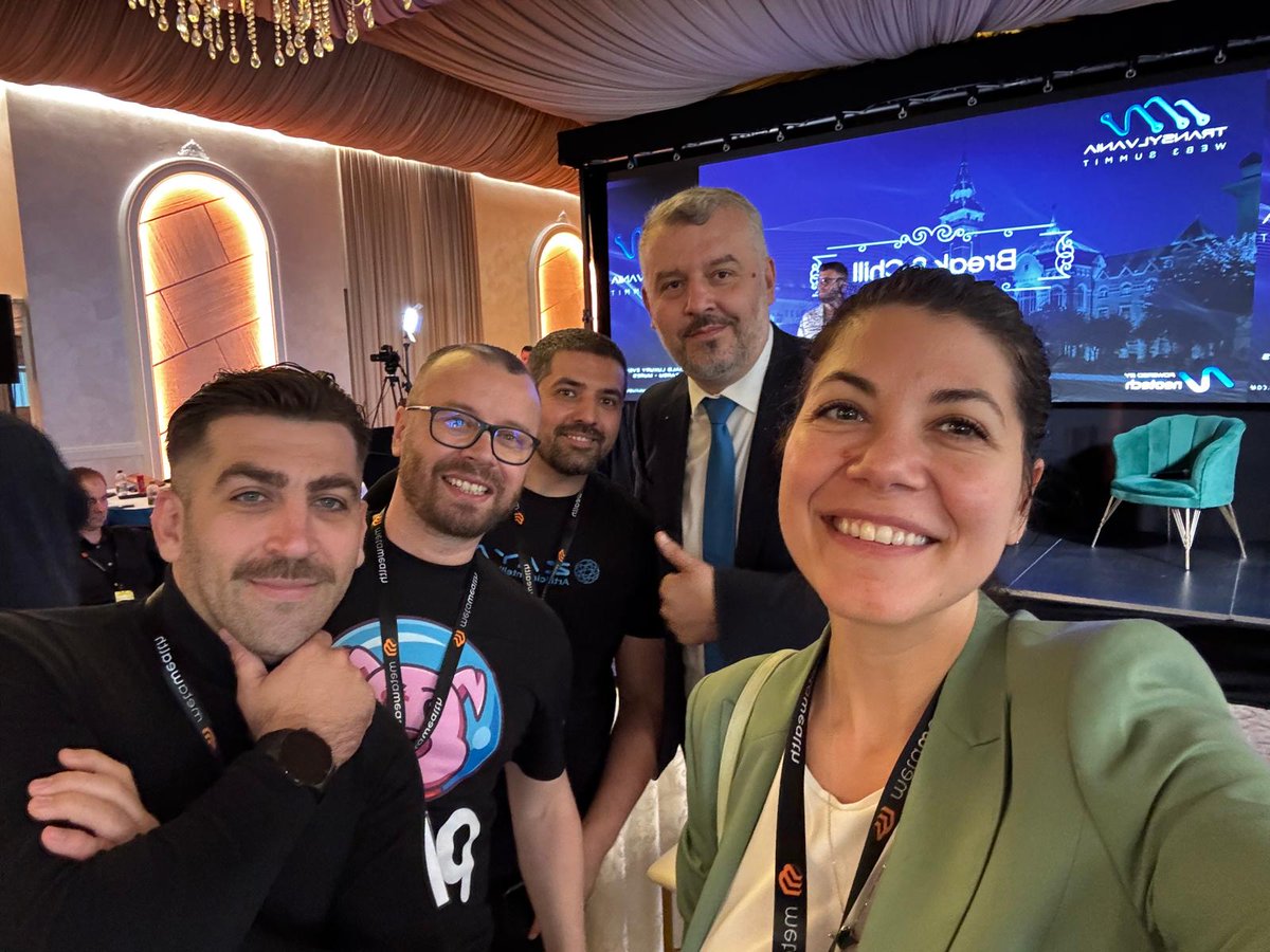 Daiana 🔶️ (@daianam007) on Twitter photo Probably one of the coolest 🇷🇴Romanian #crypto pic taken so far at <a href="/TransylvaniaW3S/">Transylvania Summit</a>.
<a href="/cometsofweb3_/">Comets of Web3 ☄️</a> Blockchain Community with <a href="/MisterSpread/">MisterSpread</a> , <a href="/hobincus/">Alexandru Hobincu</a> , <a href="/stefanstoean/">Stoean Stefan Cosmin</a> and #MariusPosa, Secretary of State from Ministry of Research, Innovation and Digitization <a href="/researchgovro/">Ministerul Cercetării, Inovării şi Digitalizării</a>, Probably one of the coolest 🇷🇴Romanian #crypto pic taken so far at <a href="/TransylvaniaW3S/">Transylvania Summit</a>.
<a href="/cometsofweb3_/">Comets of Web3 ☄️</a> Blockchain Community with <a href="/MisterSpread/">MisterSpread</a> , <a href="/hobincus/">Alexandru Hobincu</a> , <a href="/stefanstoean/">Stoean Stefan Cosmin</a> and #MariusPosa, Secretary of State from Ministry of Research, Innovation and Digitization <a href="/researchgovro/">Ministerul Cercetării, Inovării şi Digitalizării</a>,