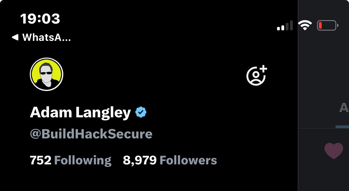 Make an old hacker happy.

If you’re into web app hacking, CTFs, or low-effort memes that somehow still hit, give me a follow or RT.

Trying to reach 9k on the road to 10k this year 🚀