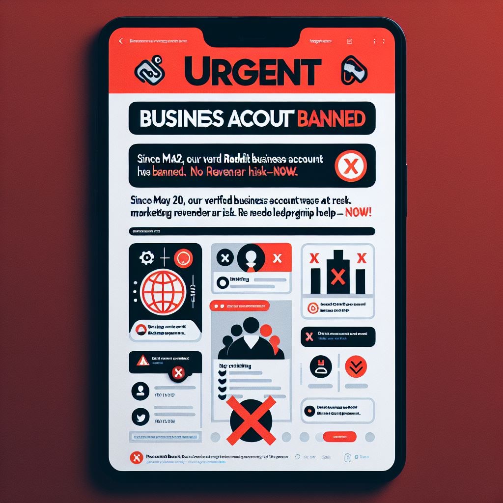 Stephen02532512's tweet image. 🚨 @Reddit @RedditSupport – URGENT 🚨 Our verified business account was wrongfully banned on 5/20. No real-time support. No resolution. This is crippling our marketing and revenue.
—this is a business-critical issue.
#RedditSupport #SmallBusiness #Marketing #HelpNeeded