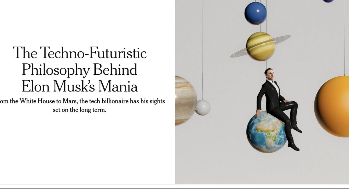 gil duran is on bluesky (@gilduran76) on Twitter photo 🧵The NYT “discovers” the link between Elon Musk's madness and extremist tech ideologies like Longtermism (not to mention Cosmism and Transhumanism).
Baby steps, I guess. cc <a href="/xriskology/">Dr. Émile P. Torres</a> 🧵The NYT “discovers” the link between Elon Musk's madness and extremist tech ideologies like Longtermism (not to mention Cosmism and Transhumanism).
Baby steps, I guess. cc <a href="/xriskology/">Dr. Émile P. Torres</a>