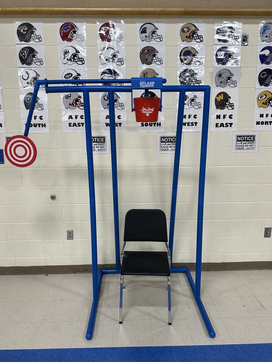 frank_smithwick's tweet photo. New addition to field day this year. Coach Frank won’t be the only one getting wet. https://t.co/yVf19njPrt