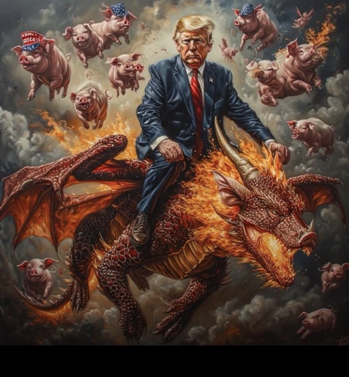 The legend of Donald and the flying pigs!
