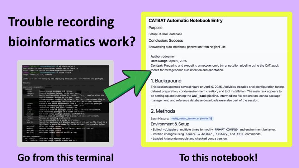 If anyone is interested in automatic notebook entries from your command line, comment, DM, or fill out the link below.

We integrate with your University cluster or your own computer(s).

dlvr.it/TL3Pzf