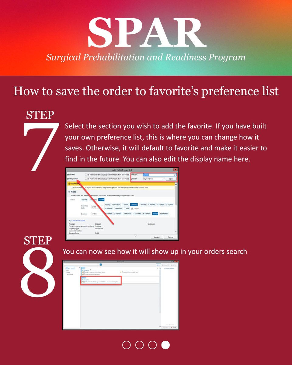 Need to refer a patient to our SPAR program in EPIC? We've got you covered! Check out the attached tip sheet for step-by-step instructions on how to submit a referral easily. 

Discover more: bit.ly/3vDthVv
#WashUMedicine #WashUSurgery