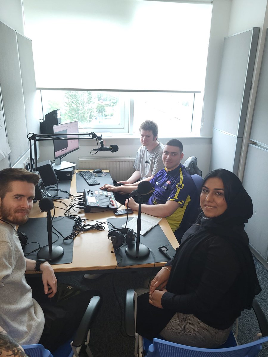 OfficialGCCSA's tweet photo. Today our incoming President Madeeha and one of our incoming VP’s Shory were interviewed by students at our Cardonald campus. They are both looking forward to getting started in August! 😄 https://t.co/VsCuzrSuog