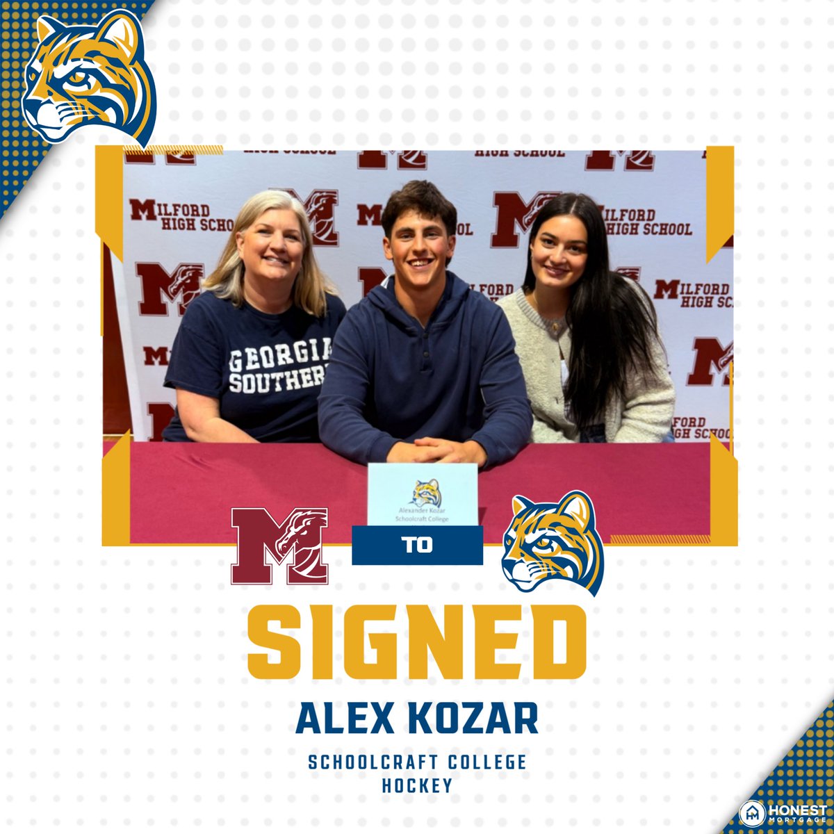 Milford Athletics (@milfordsport) on Twitter photo BOYS HOCKEY | Alex Kozar is excited to continue his hockey career as he is headed to Schoolcraft College! #GoMavs <a href="/LakesVC/">Lakes Valley Conf.</a> <a href="/BruceMaverick/">Milford High School</a> <a href="/MavPack14/">Milford MavPack</a> @HTLSports @MiPrepzone <a href="/OcelotAthletics/">Schoolcraft College Athletics</a> BOYS HOCKEY | Alex Kozar is excited to continue his hockey career as he is headed to Schoolcraft College! #GoMavs <a href="/LakesVC/">Lakes Valley Conf.</a> <a href="/BruceMaverick/">Milford High School</a> <a href="/MavPack14/">Milford MavPack</a> @HTLSports @MiPrepzone <a href="/OcelotAthletics/">Schoolcraft College Athletics</a>