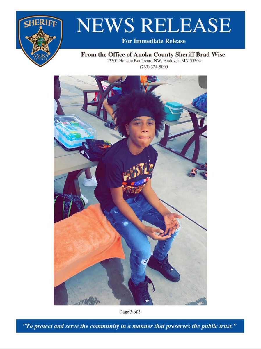 🚨 MISSING TEEN - PLEASE SHARE 🚨
Columbia Heights, Minnesota

16-year-old Jordan “Manny” Dupree Collins Jr. has been missing since May 8, 2025. He was last seen near the 4900 block of University Avenue NE wearing a white ribbed tank top and red and black plaid pants. Manny is