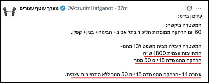 YOSSIBAUM's tweet photo. אנחנו בסכנה.
ולא, אין כאן אפילו קורטוב של הפרזה.

אירוע מצודת זאב איננו *עוד* פרובוקציה, הוא לדעתי ליגה אחרת - ניסיון לנרמל אירועי קפיטול והכנה להפיכה *בפועל*

ה'נרמול' - אם יהיה - תלוי בדבר אחד: אם זה יעבור כמו עוד פעולת טרור קפלניסטית, או שינועו אמות הסיפים וימוצה הדין עם הפורצים למצודה כמו אירוע הפיכה - *לפחות* כמו בירי הנורים למעון רה"מ.

באירוע כזה, לפני הכל, על המשטרה לברר מי *המא��גנים*. משימה קלה במיוחד כשיש 60 עצורים. את המארגנים - צריך לעצור עד תום ההליכים ולפעול מולם בכל חומר הדין. הליכוד חייב להעמיד גורם בכיר שילווה את האירוע אישית, ובין השאר ידאג למיתוג האירוע כפי שהוא באמת - הכנה *להפיכה בפועל*

מעדיף לא לחשוב למה אנחנו צפויים אם כל זה לא יקרה.

@levyguy77 @BravermanTzachi @TopazLuk @CarolineGlick