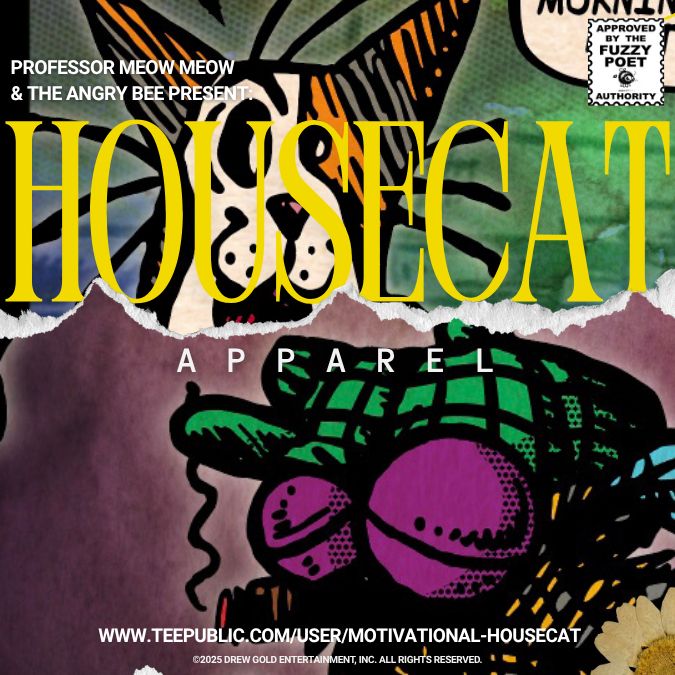 DrewGold's tweet photo. Grab yourself an official Motivational Housecat! T-Shirt @teepublic.bsky.social. New tees, hoodies, mugs and more!
SHOP: https://t.co/kUFDfOayuG

#SupportSmallArtists #BuyFromArtists #WearableArt #GraphicTees #PopCultureTees #RetroTees #ArtOnEverything https://t.co/khNzkxG4Ha