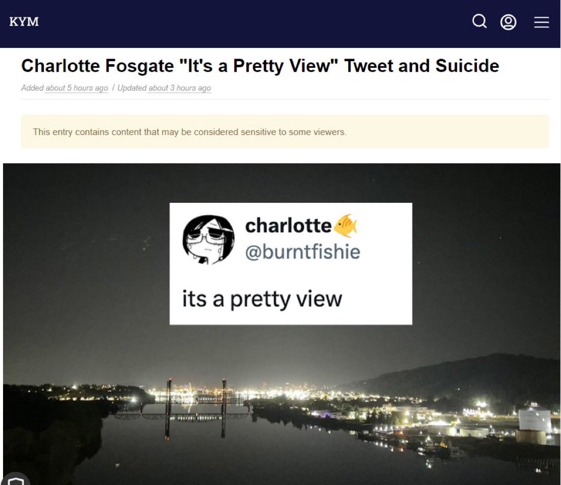 PathfinderFacts's tweet image. “Know your meme” and it’s about a girl’s last tweet before she committed suicide